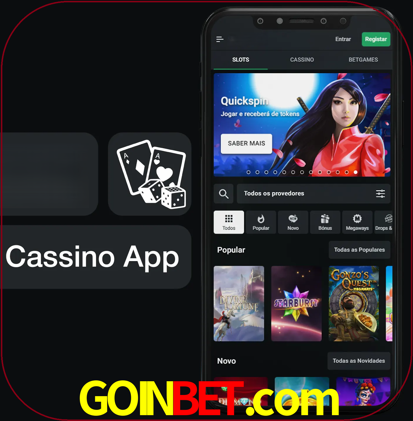Jogue jogos de cassino e ganhe.