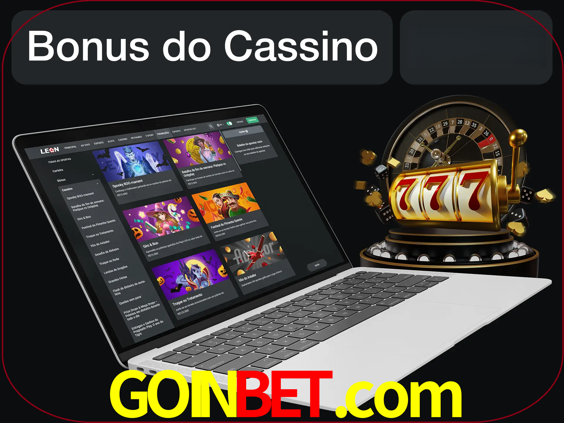 Use o bônus do cassino para começar melhor.